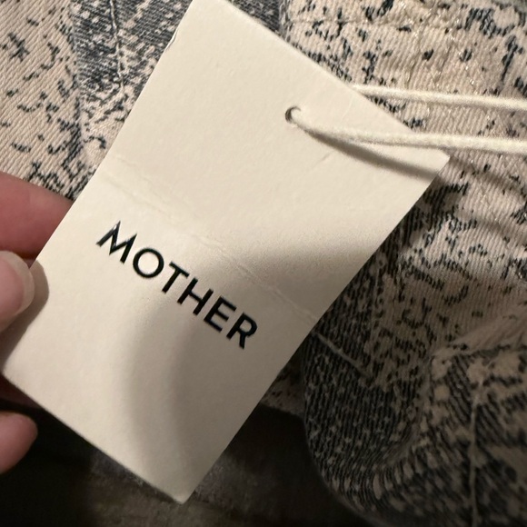 MOTHER The Hustler Flood Boa Babe Snake Print Jeans Size 26 NWT - Picture 11 of 13